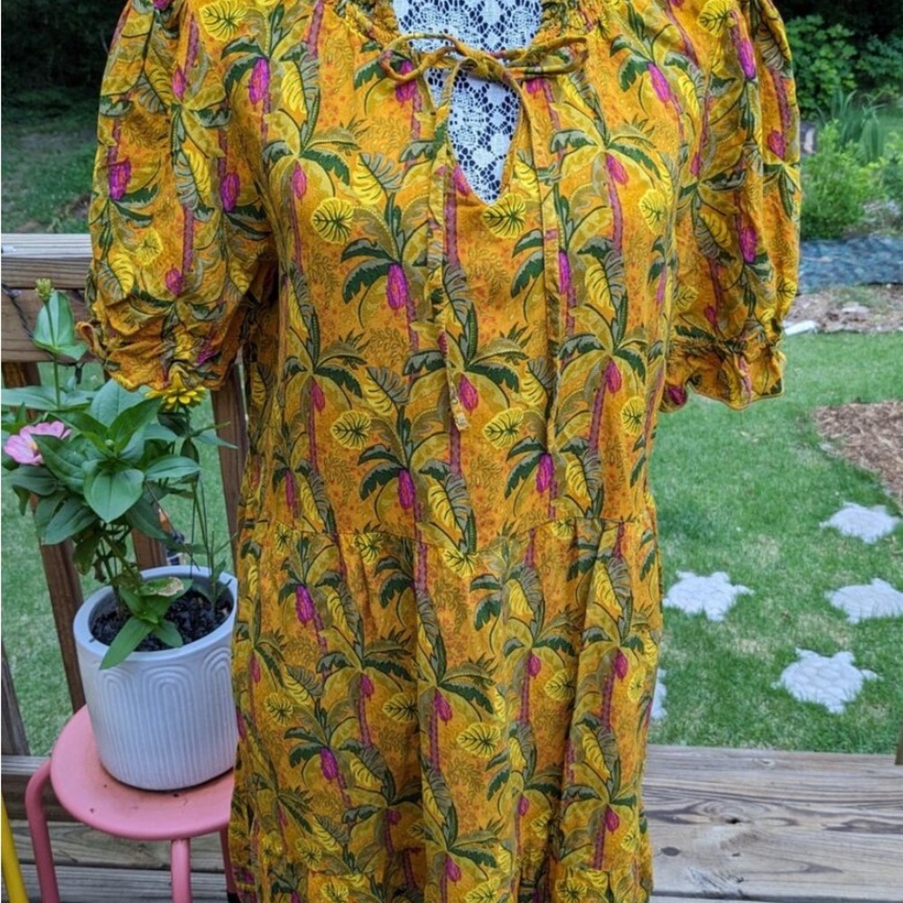 Margaux Riviera Dress, Floral, Sz. M, Pre-Loved, EUC